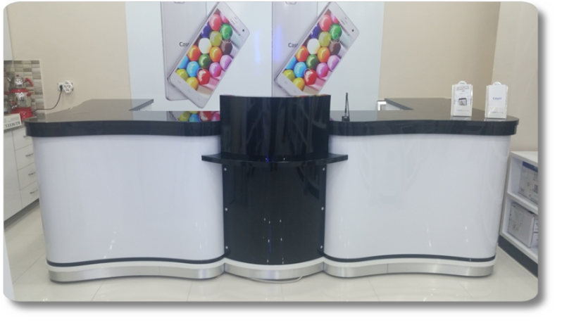 banko telefon bankoları cap telefonu tezgahları camlı banko vitrin aksesuar pano turkcell banko vodafone banko telefoncu dekoraston mağaza vitrinleri gsm bankoları