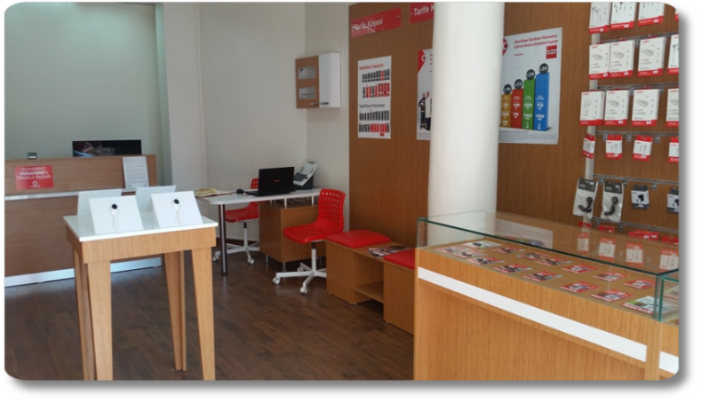 banko telefon bankoları cap telefonu tezgahları camlı banko vitrin aksesuar pano turkcell banko vodafone banko telefoncu dekoraston mağaza vitrinleri gsm bankoları